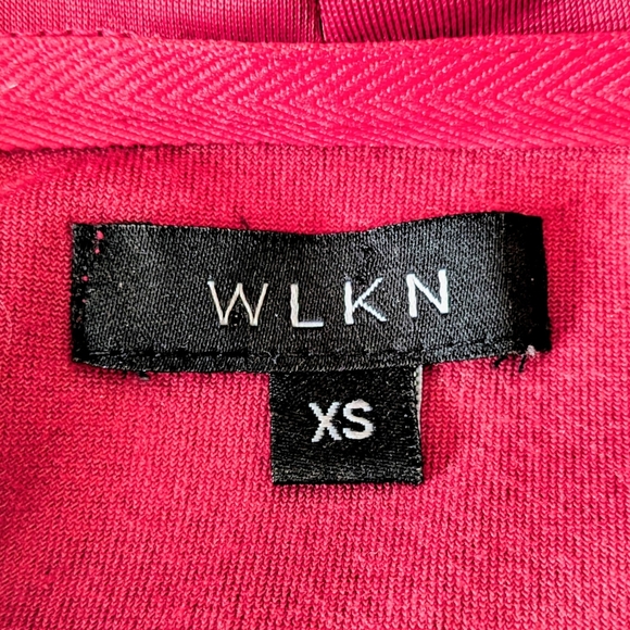 WLKN Burgundy Oversized Hoodie with Embroidered Logo – Size XS #132 - Picture 6 of 7